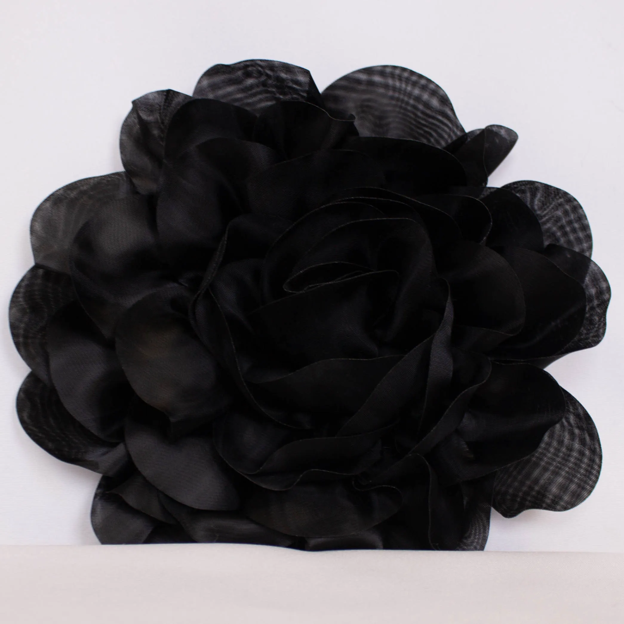 Bloem zwart voor kleding